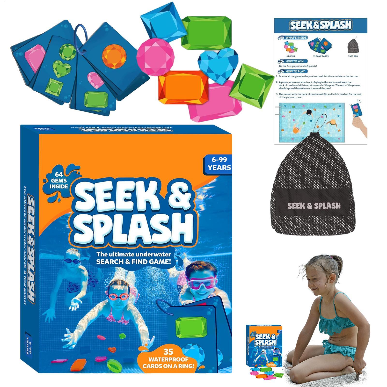 Kids Outdoor Learning Activities - Dive Gems Pool Toys Educational Underwater