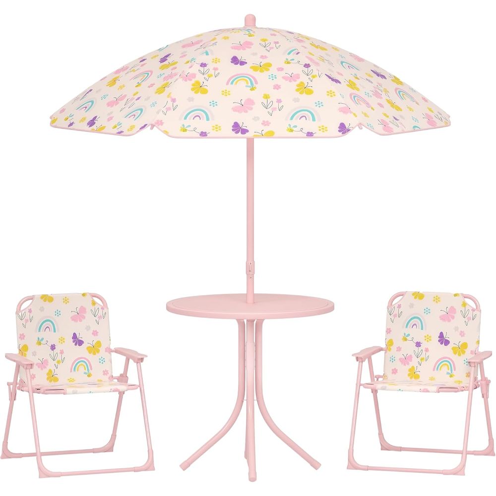 Kids Outdoor Table And Chairs With Umbrella - Outdoor Kids Picnic Table and Chairs