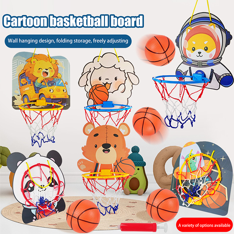 Outdoor Games For Kids - [SH]1PC Kids Adjustable Basketball Stands Cartoon