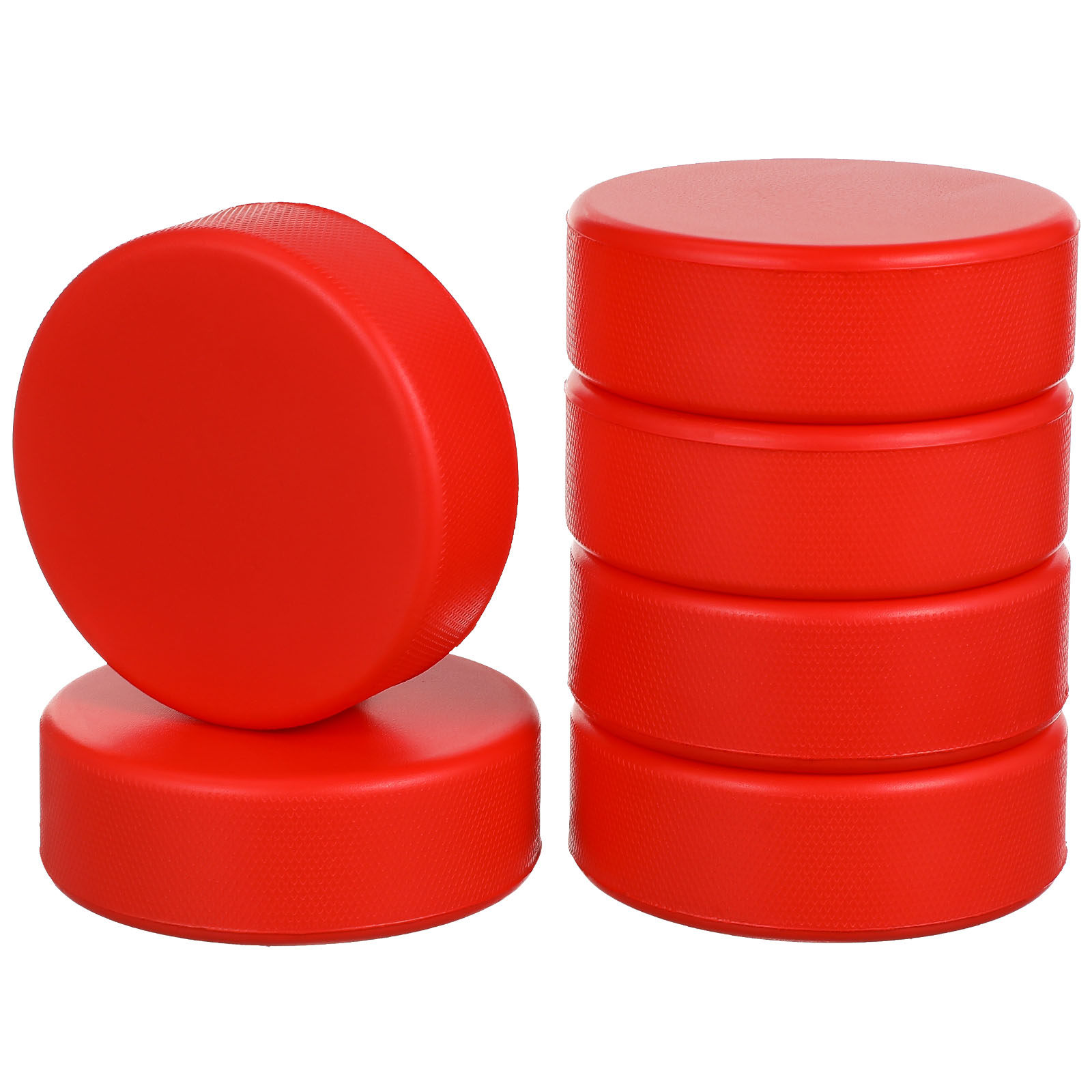 Kids Outdoor Hockey Sticks - 6Pcs Foam Ice Hockey Pucks Lightweight