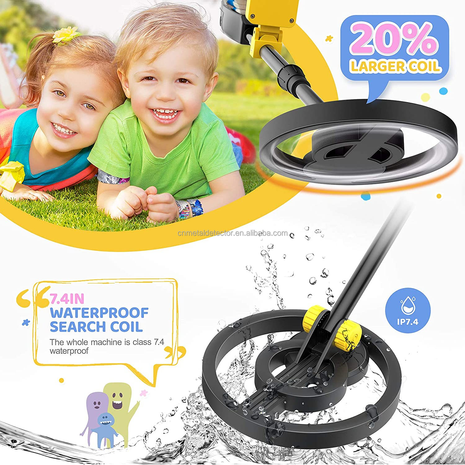 Kids Outdoor Learning Activities - Tianxun MD-1014 Educational Metal Detector for