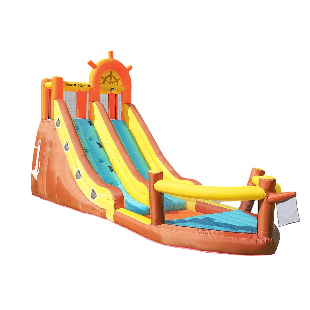Kids Outdoor Bounce House - Doctor Dolphin Pirate Ship Outdoor Jumping