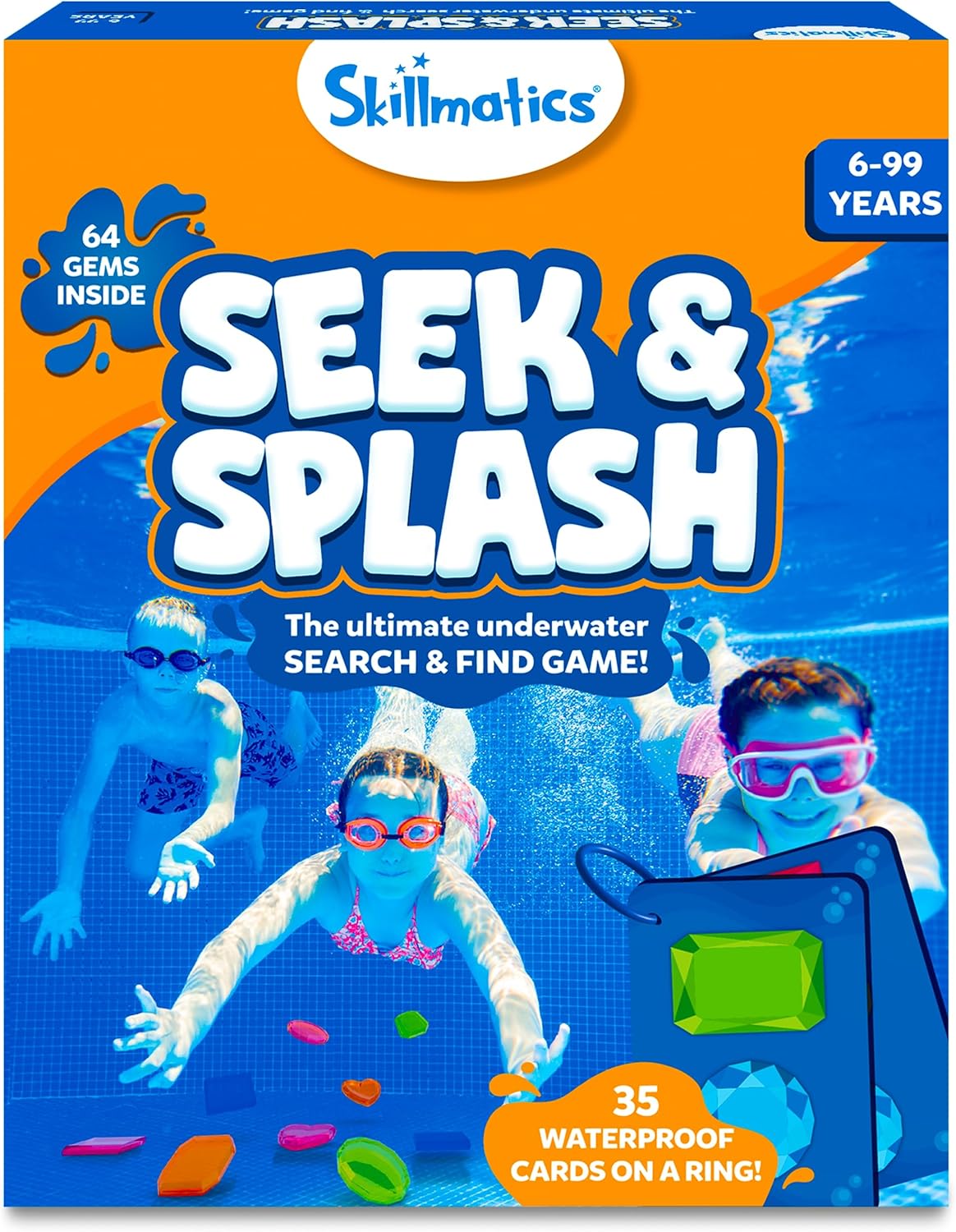Kids Outdoor Learning Activities - Dive Gems Pool Toys Colorful Gem