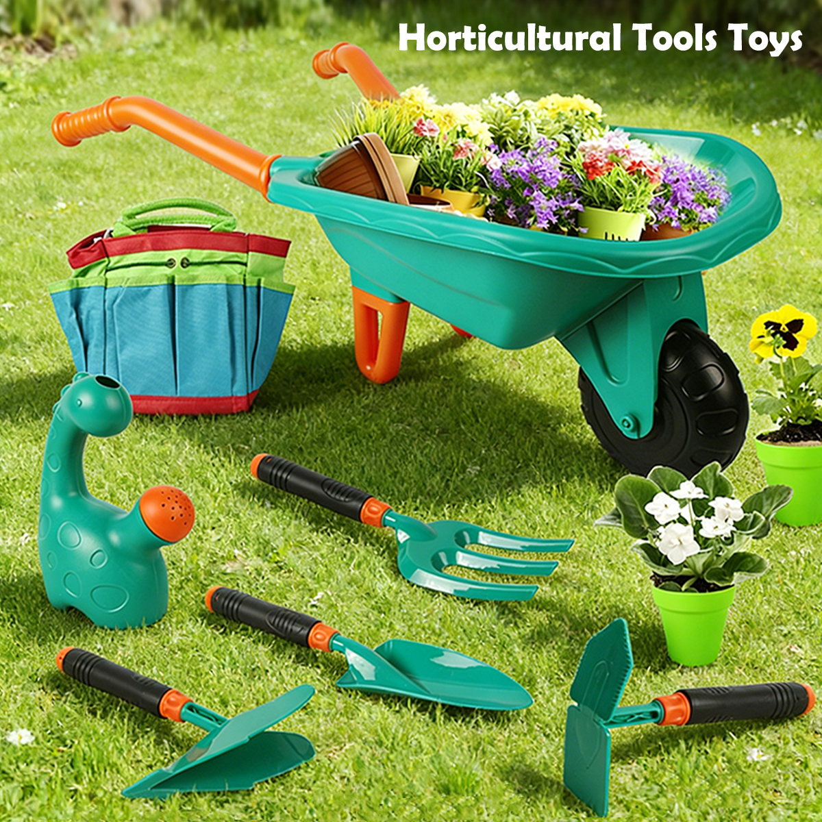 Kids Outdoor Play Area - Gardening Tool Set Toys for kids,