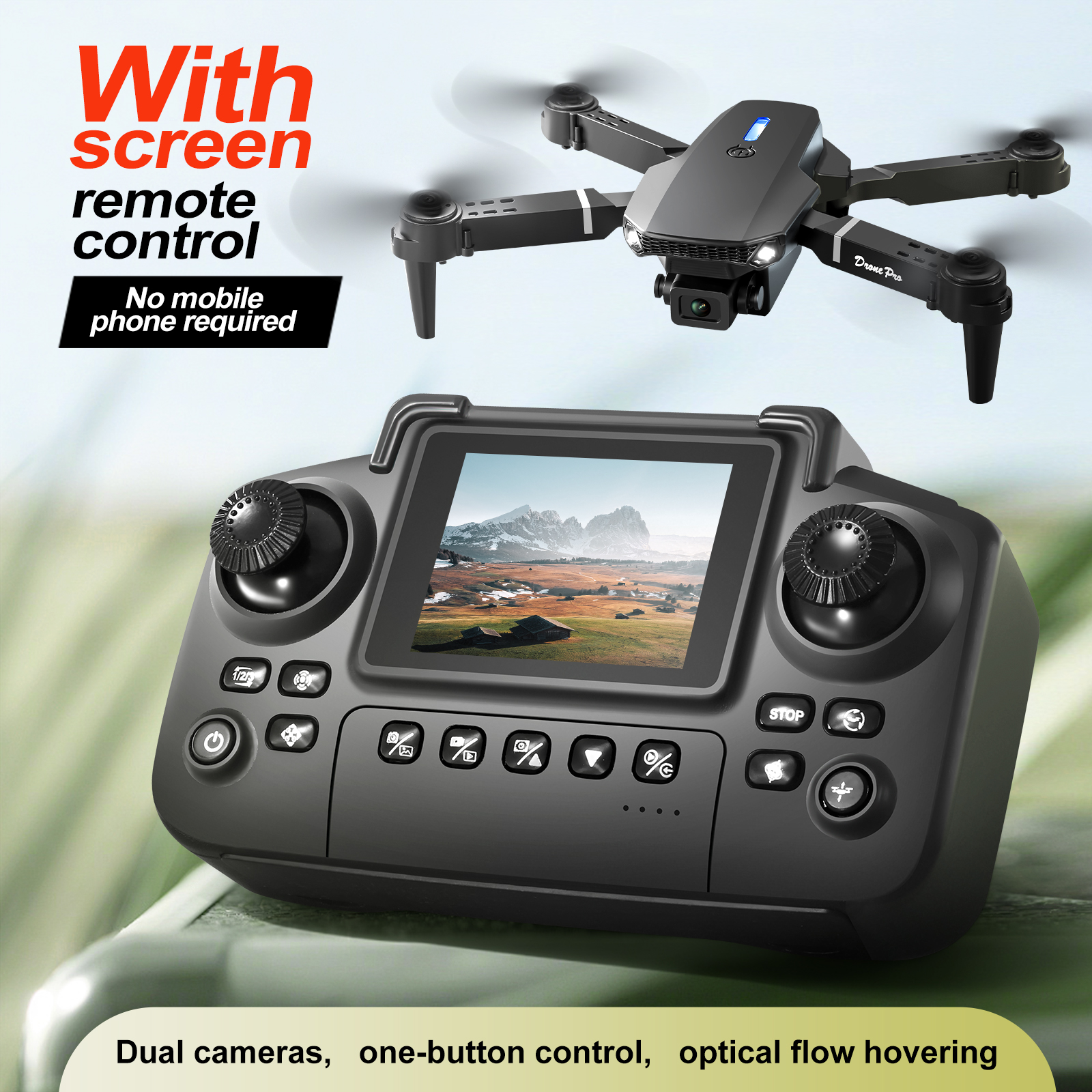 Kids Outdoor Exercise Equipment - 2025 New E88 E99 Upgraded Drone