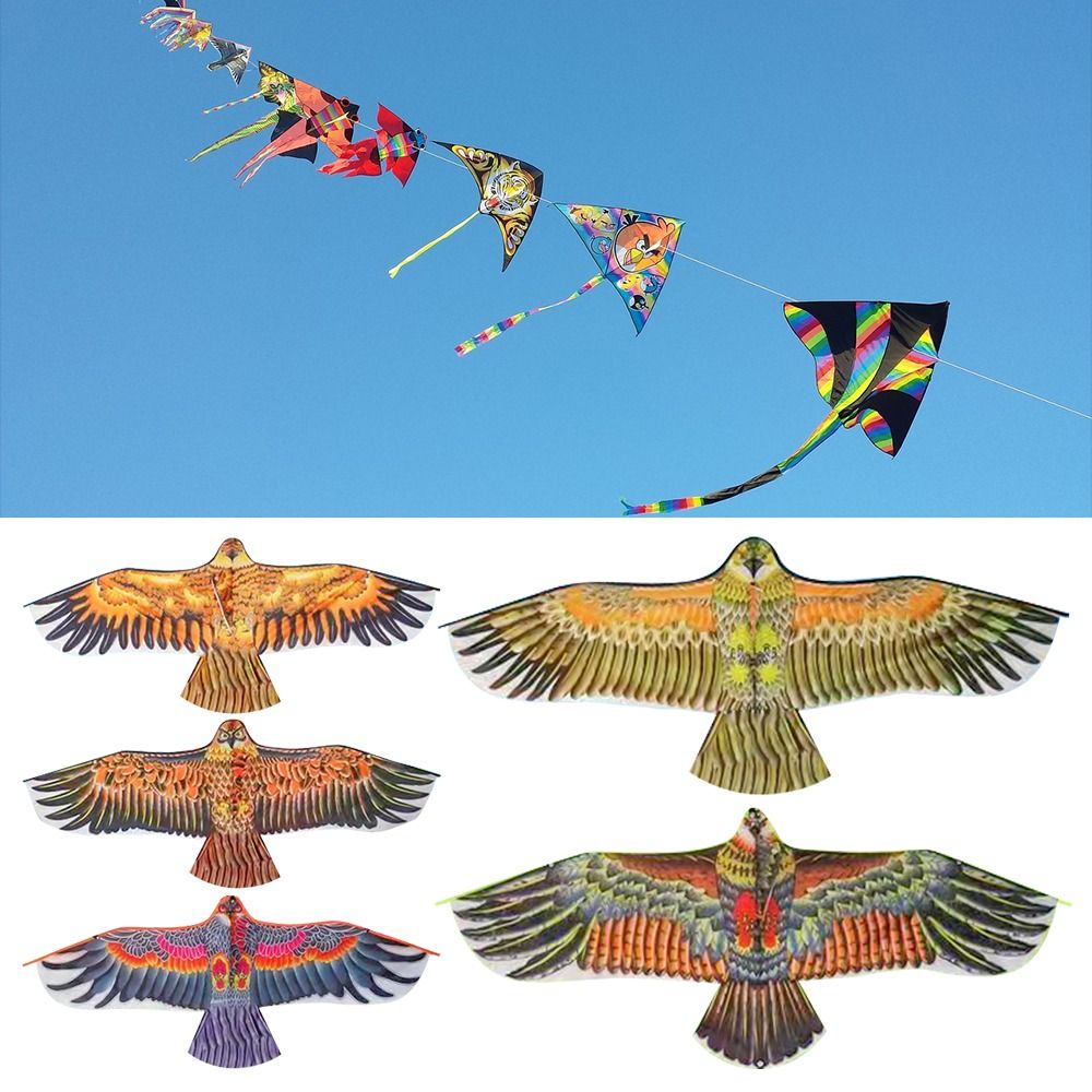 Kids Outdoor Play Area - Flat Eagle Kite 1.1m Flying Bird