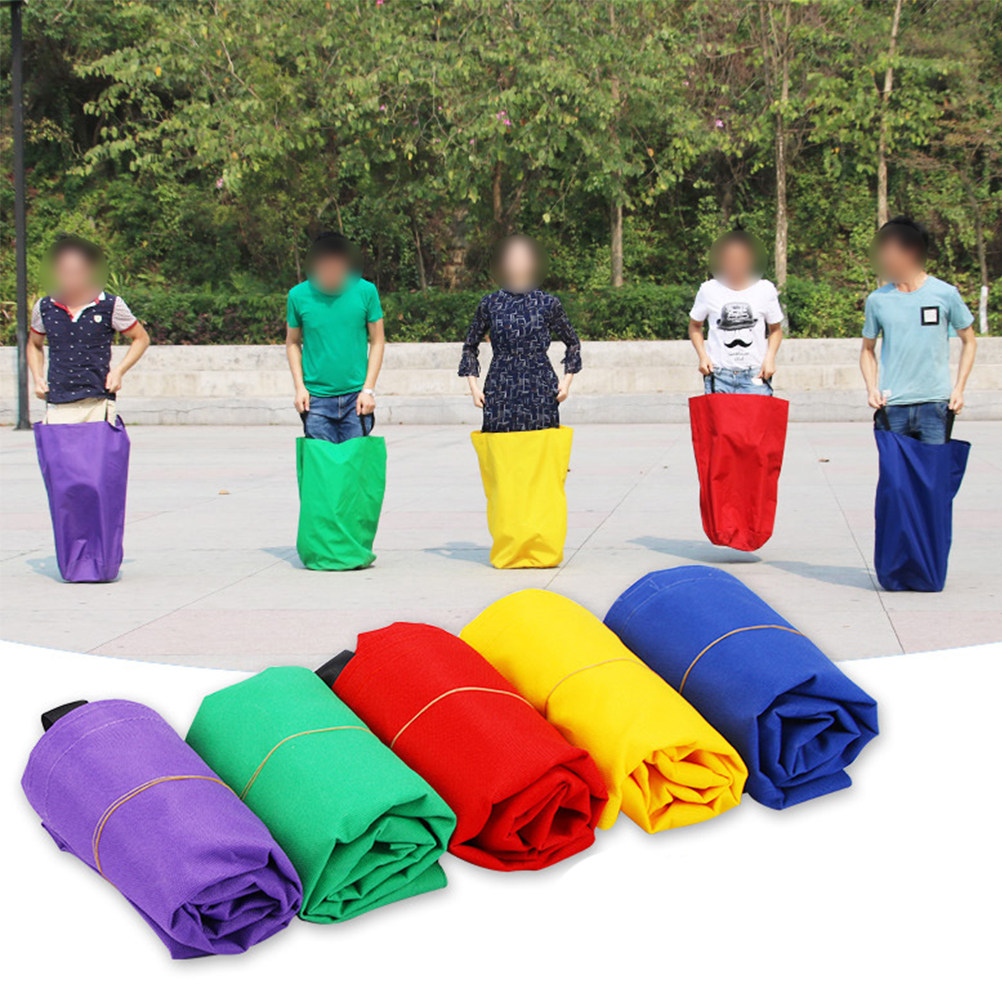 Outdoor Games For Kids - 4Pcs Colorful Outdoor Sack Race Bags