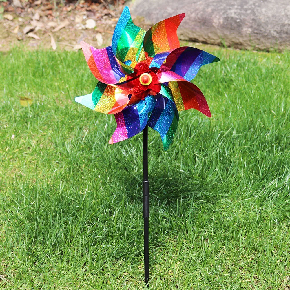 Kids Outdoor Play Area - Windmill Bird Repellent Decoration Bird-Scaring Wind