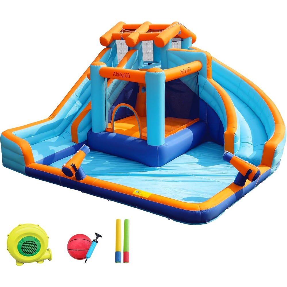 Kids Outdoor Bounce House - Large Water Slide Bounce House with