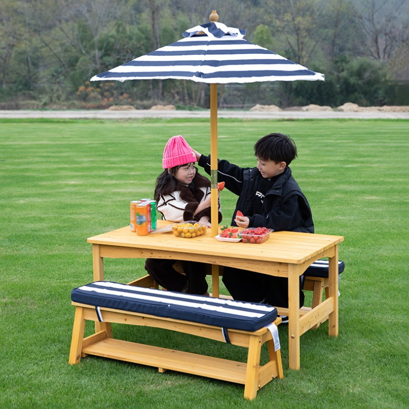 Manufactory Kids Outdoor Loung - Kids Outdoor Table And Chairs With Umbrella ulasan dan harga