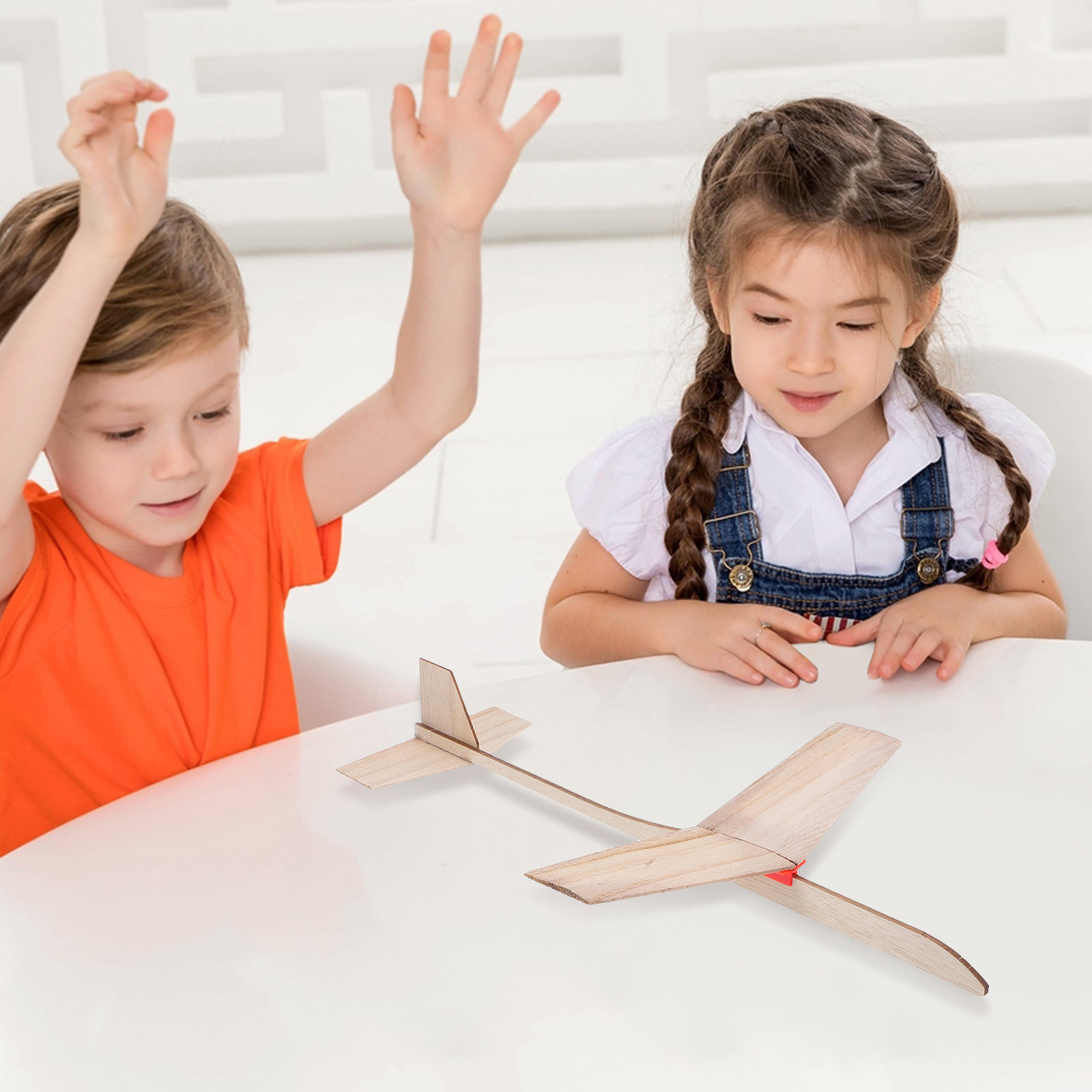 1Set Wooden Glider Airplane Ed - Kids Outdoor Learning Activities ulasan dan harga