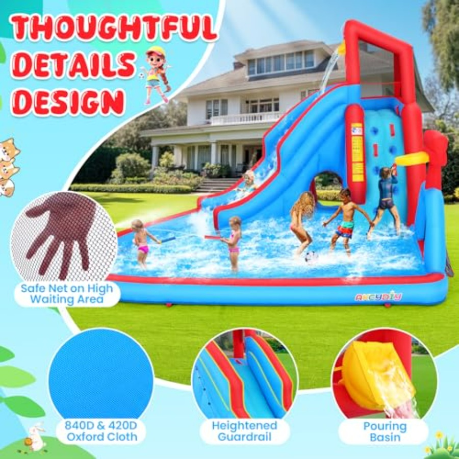 Backyard outdoor water slide i - Kids Outdoor Bounce House ulasan dan harga