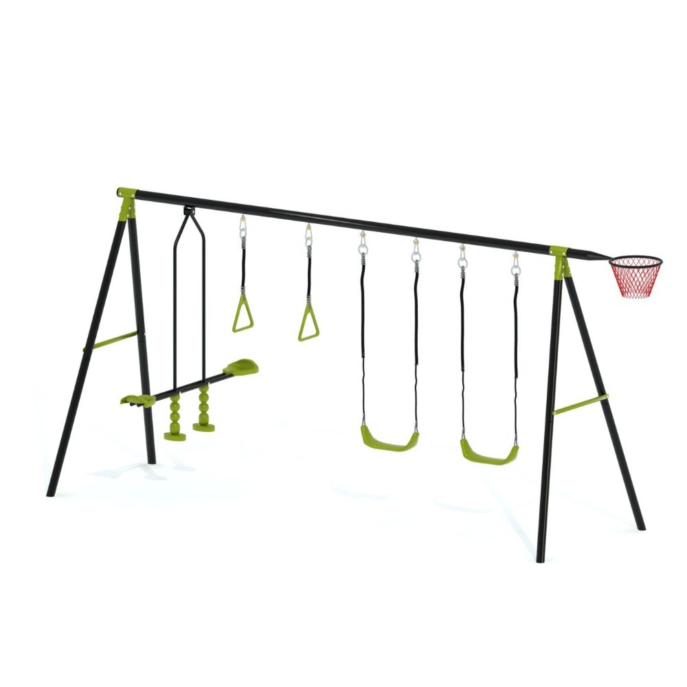 3-in-1 Kids Swing Slide Climbi - Kids Outdoor Hanging Chair ulasan dan harga
