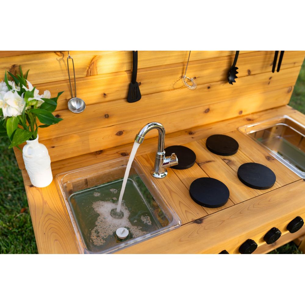 Toys XL Cedar Outdoor Mud Kitc - Kids Outdoor Mud Table ulasan dan harga