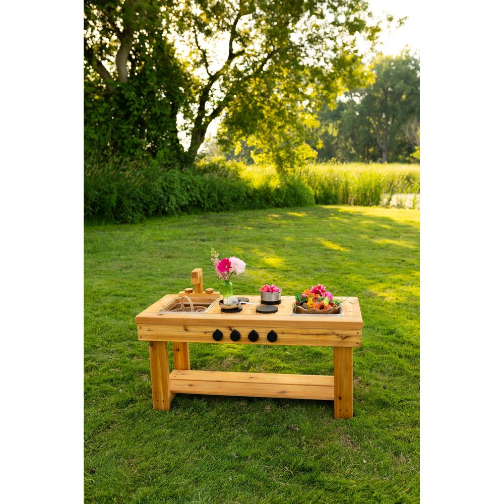 Toys XL Cedar Outdoor Mud Kitc - Kids Outdoor Mud Table ulasan dan harga