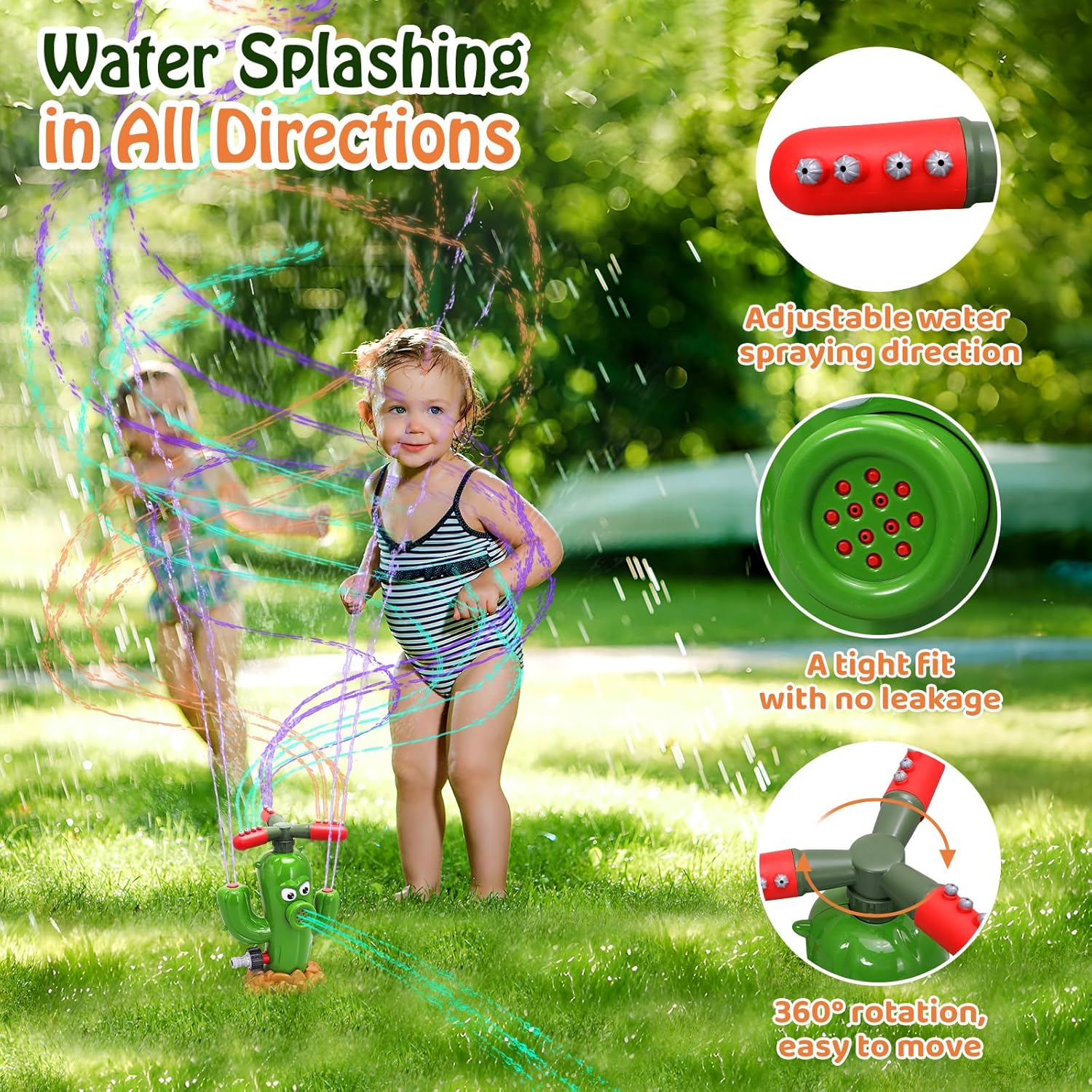 Water Spray Toy Cactus Sprinkl - Kids Outdoor Play Area ulasan dan harga