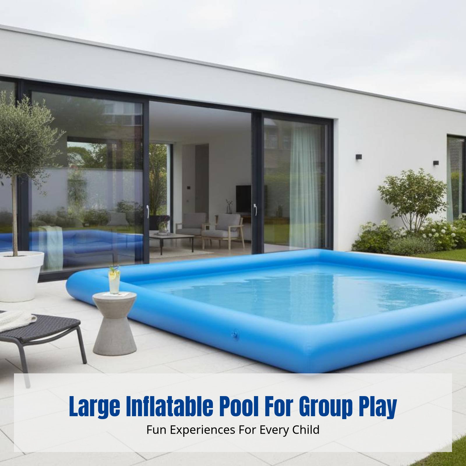 Heavy-Duty Inflatable Pool, Ki - Kids Outdoor Play Area ulasan dan harga