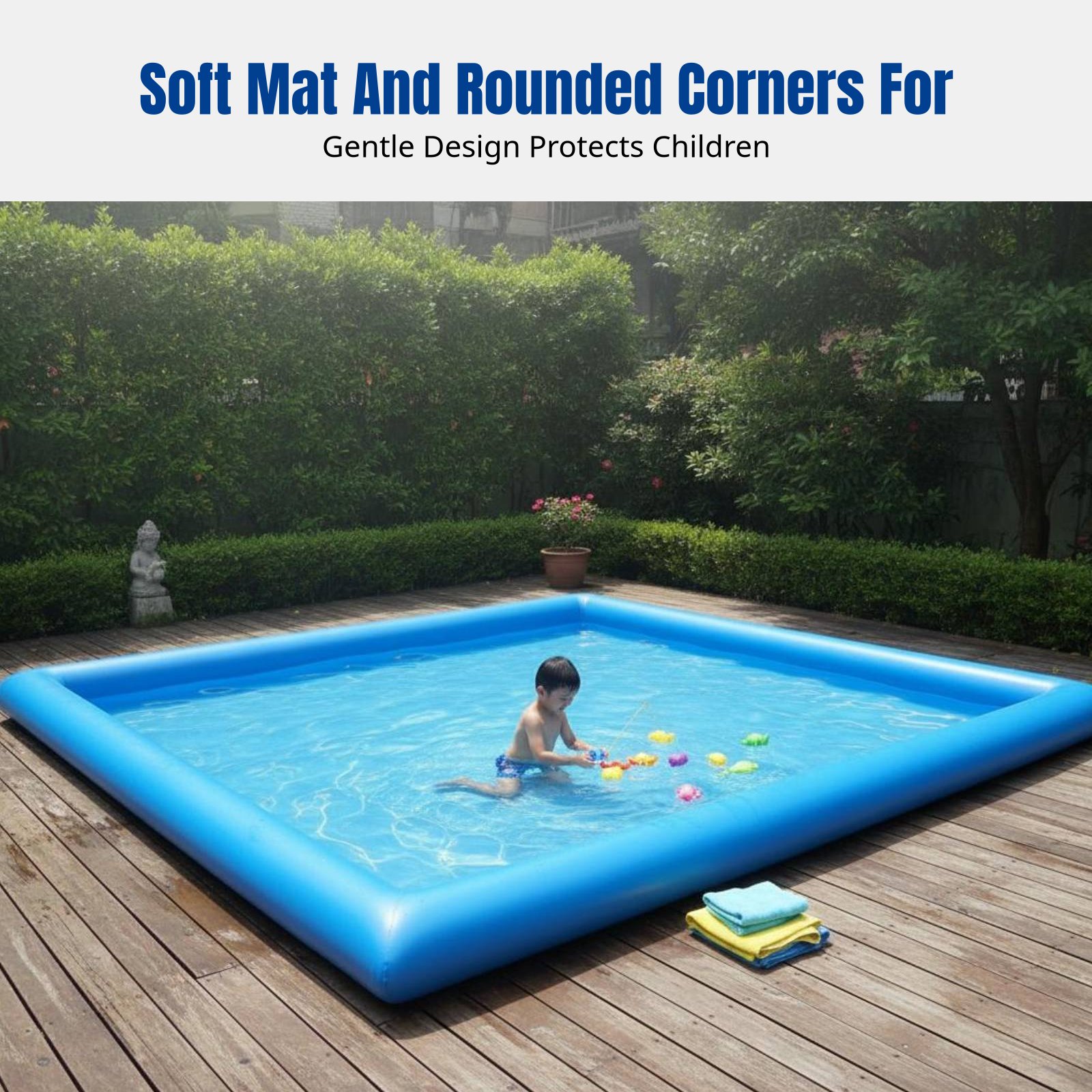 Heavy-Duty Inflatable Pool, Ki - Kids Outdoor Play Area ulasan dan harga