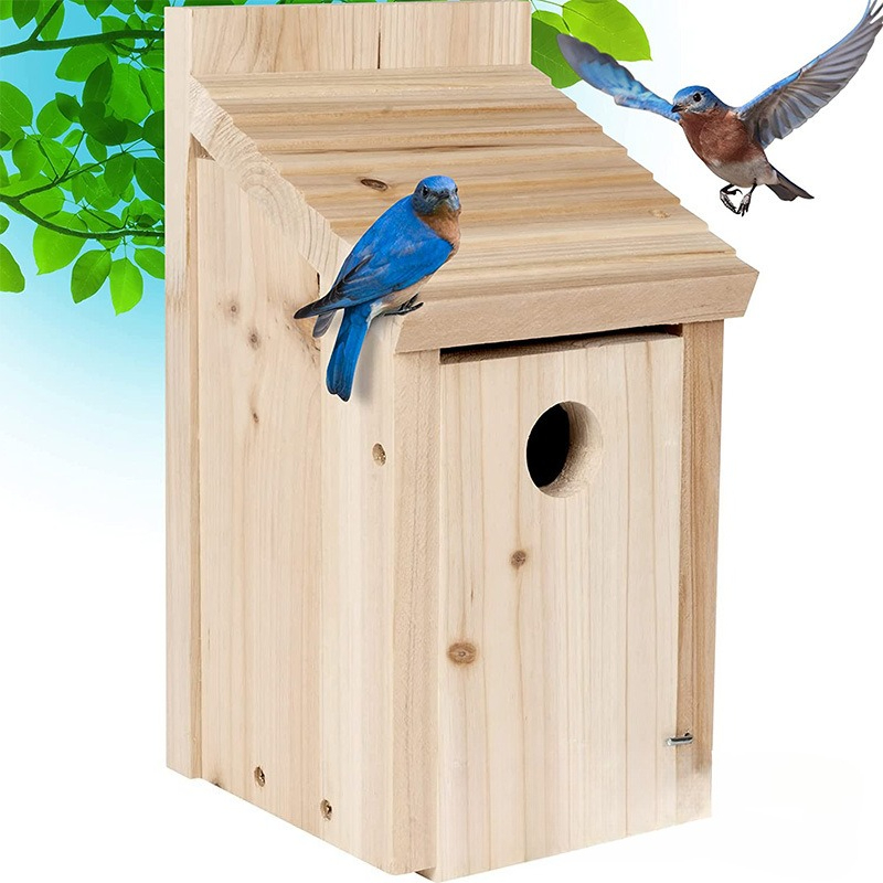 Outdoor Wooden Bird House Nest - Kids Outdoor Play Area ulasan dan harga