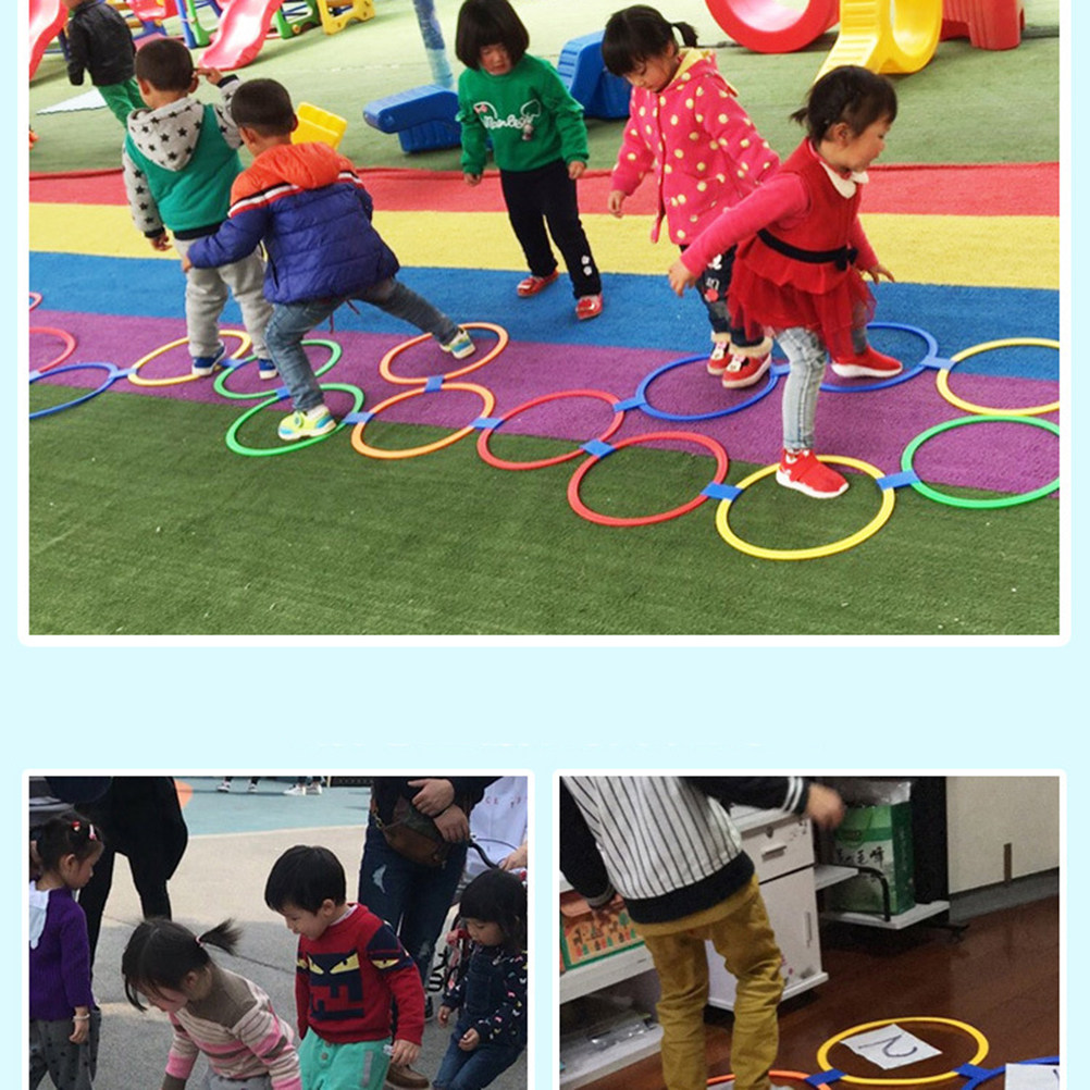 10Pcs 28cm Colorful Rings Game - Outdoor Games For Kids ulasan dan harga