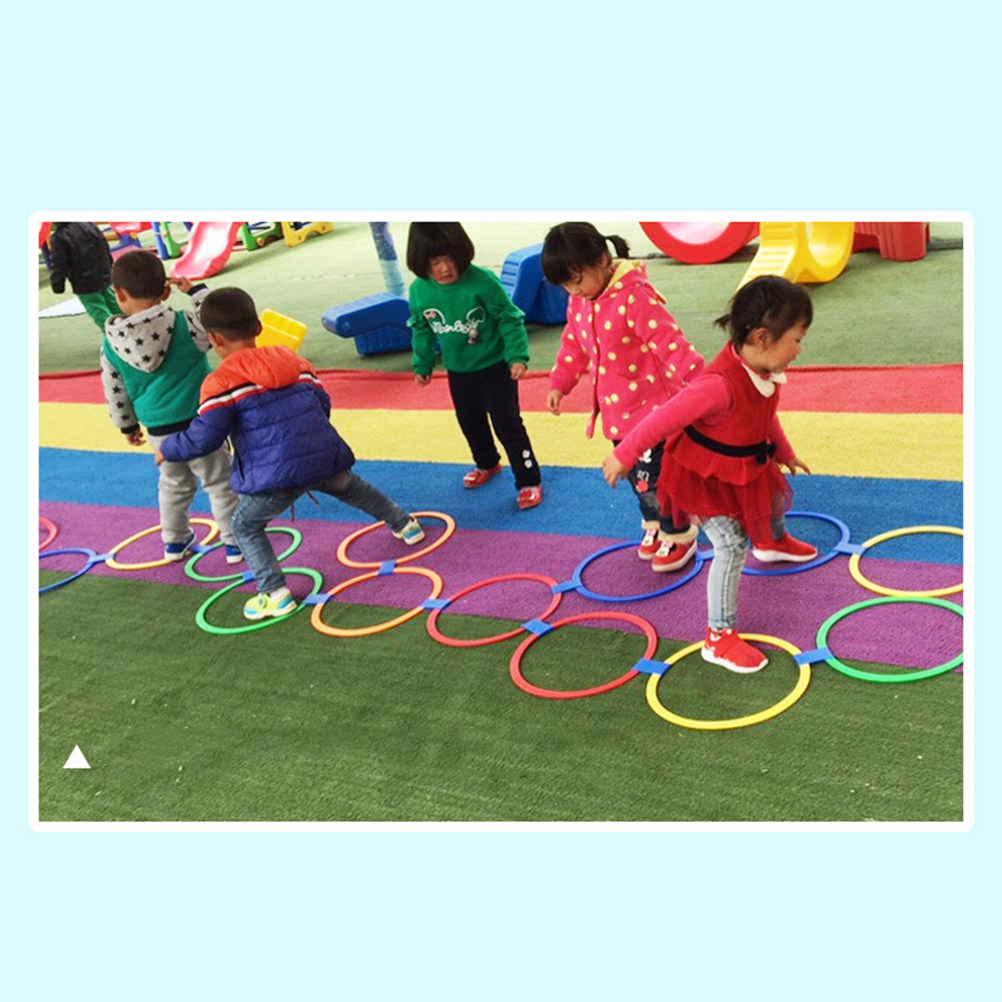 10Pcs 28cm Colorful Rings Game - Outdoor Games For Kids ulasan dan harga
