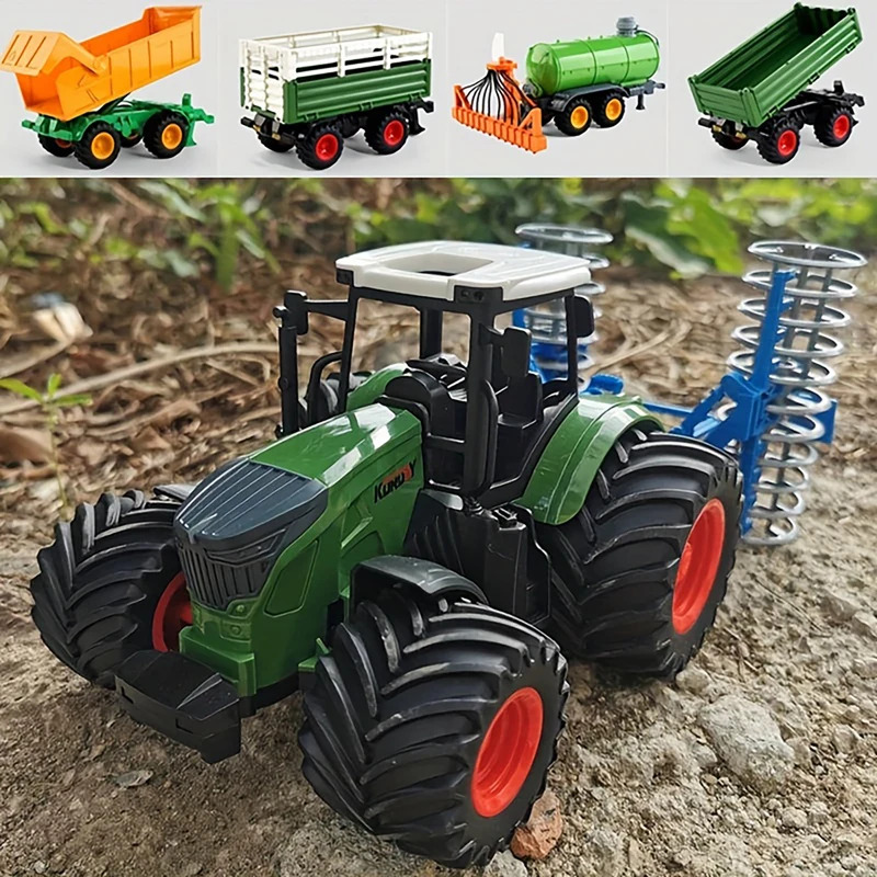 1:24 Inertial Farm Tractor wit - Kids Outdoor Exercise Equipment ulasan dan harga
