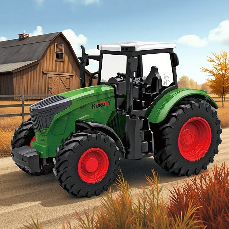 1:24 Inertial Farm Tractor wit - Kids Outdoor Exercise Equipment ulasan dan harga