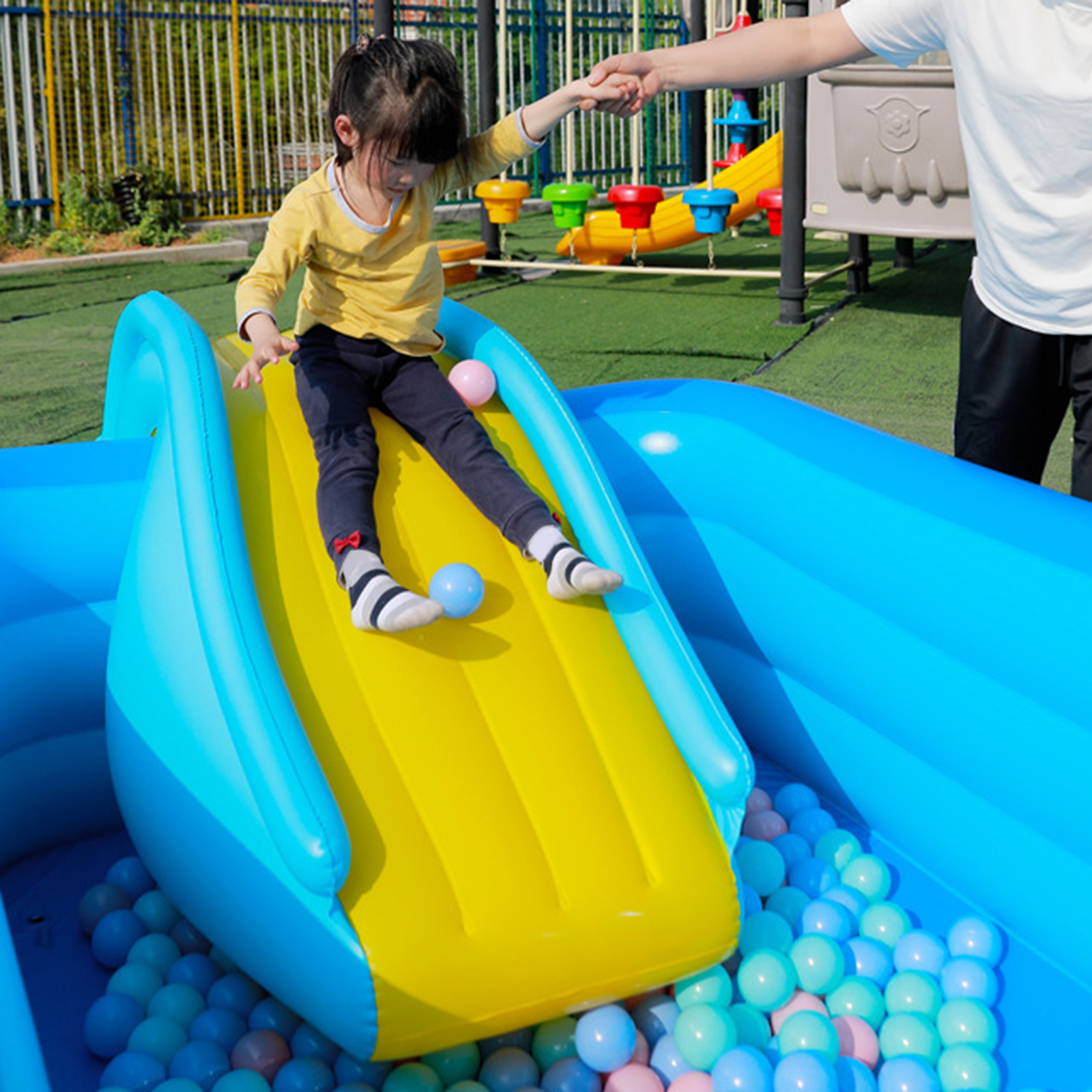 Inflatable Pool Slide Toddler  - Kids Outdoor Bounce House ulasan dan harga