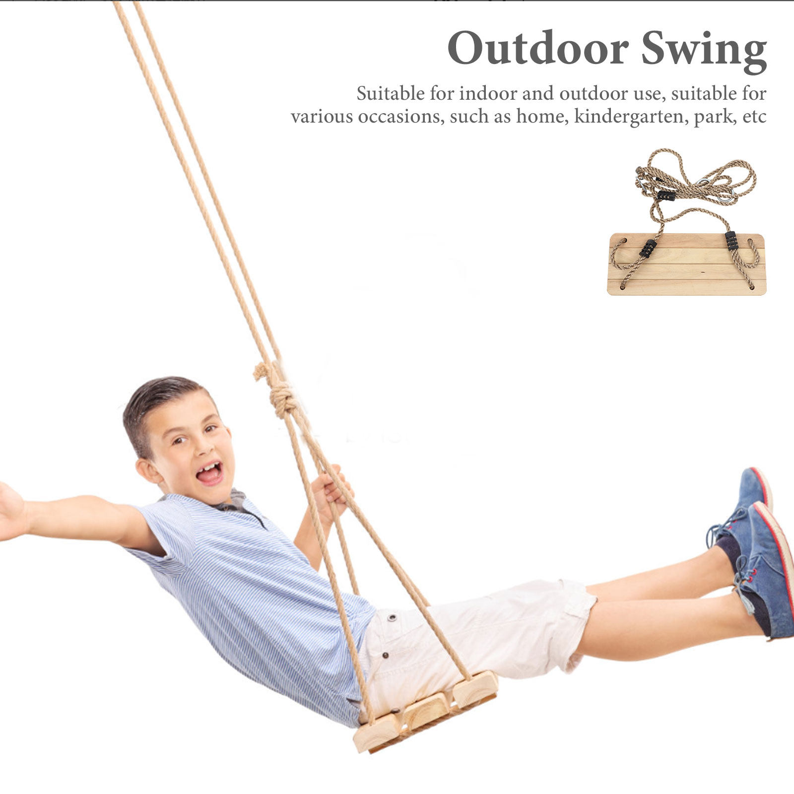 Kids Wooden Swing Chair Outdoo - Kids Outdoor Hanging Chair ulasan dan harga