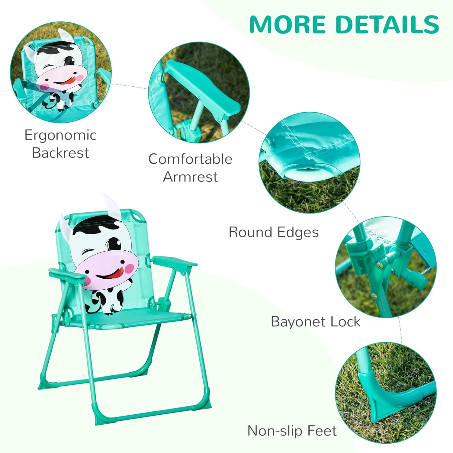 Kids Folding Table & Chair Set - Kids Outdoor Table And Chairs With Umbrella ulasan dan harga