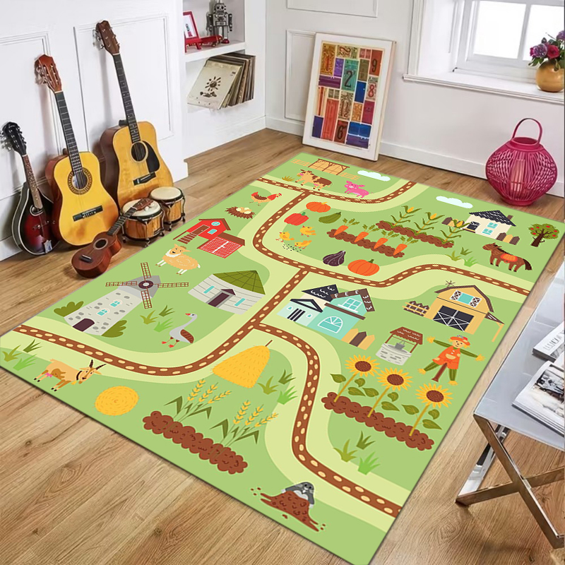 Cartoon City And Zoo Road Map  - Kids Outdoor Zoo ulasan dan harga