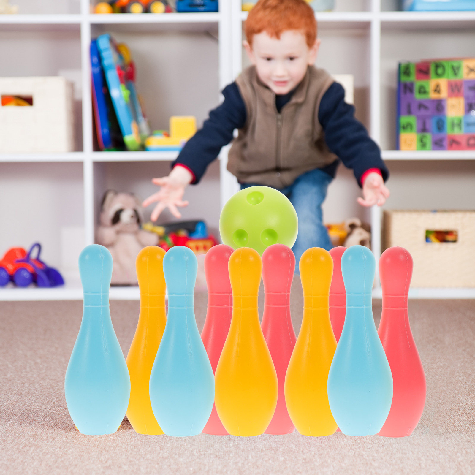 1Set Kids Bowling Plastic Set  - Kids Outdoor Learning Activities ulasan dan harga