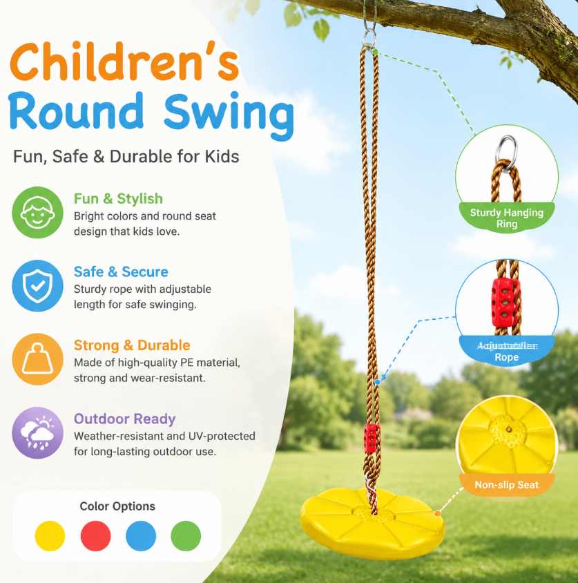 Thickened Octagonal Petal Swin - Kids Outdoor Hanging Chair ulasan dan harga