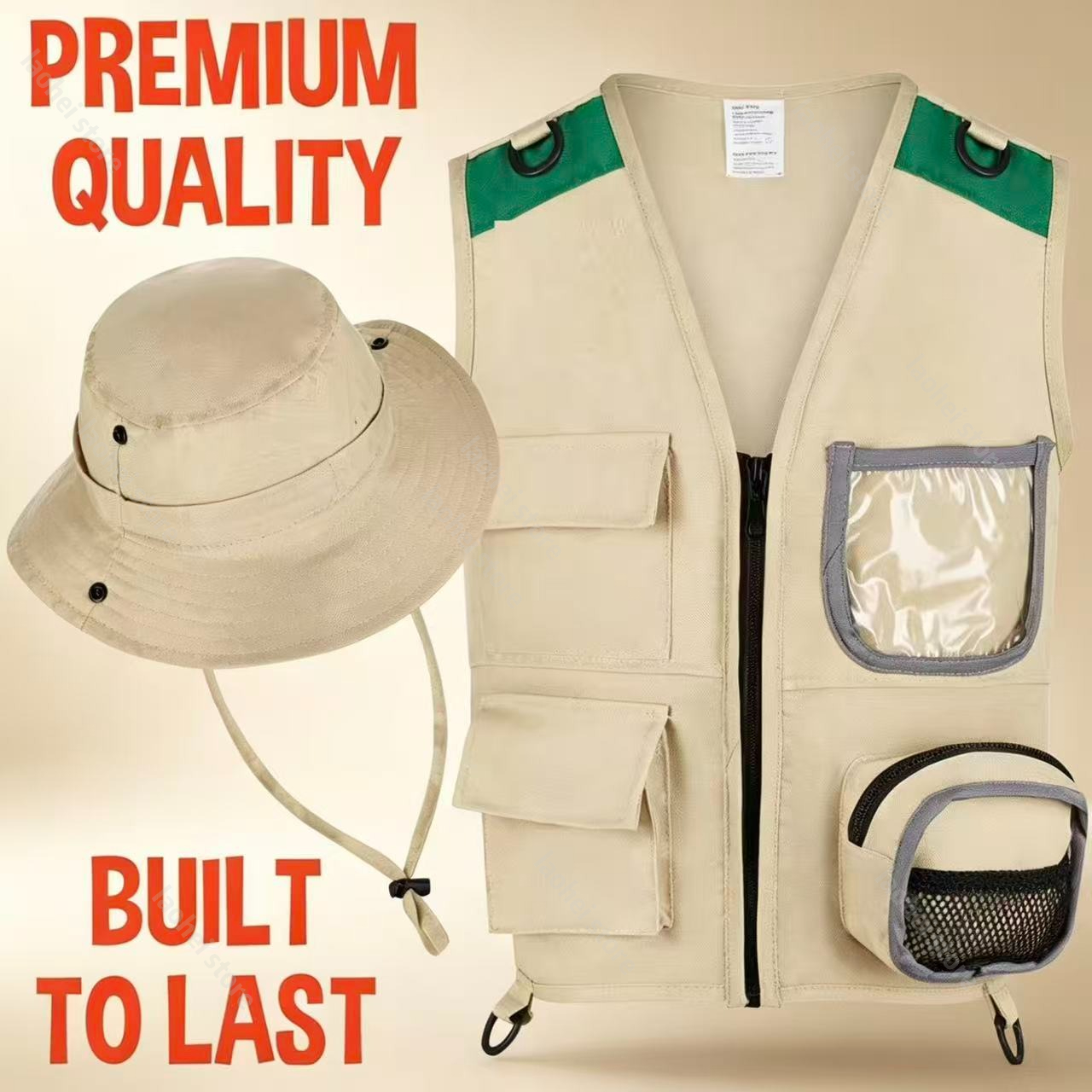 Kids Explorer Vest and Hat Cos - Outdoor Games For Kids ulasan dan harga
