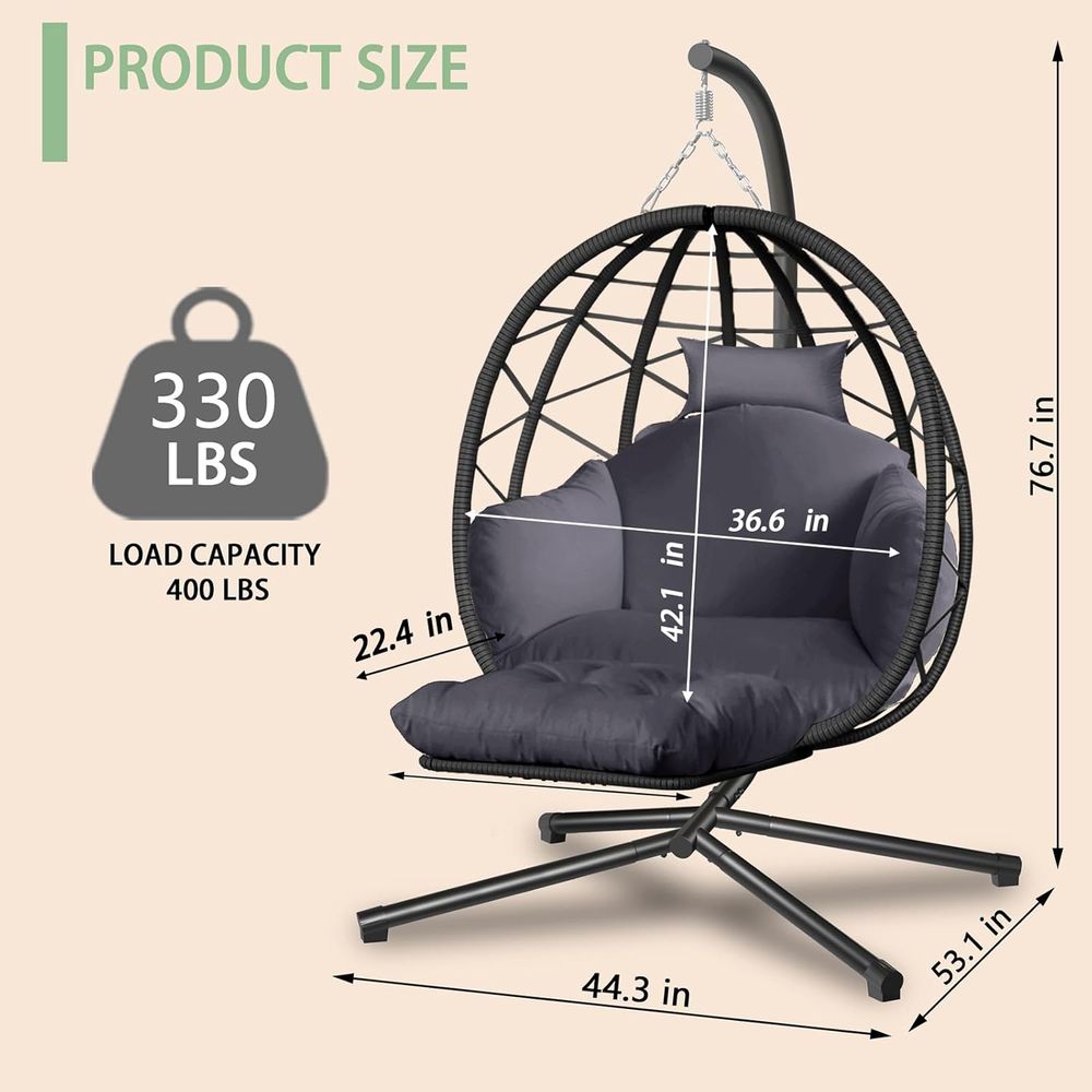 Indoor/Outdoor Hanging Egg Cha - Kids Outdoor Egg Chair ulasan dan harga