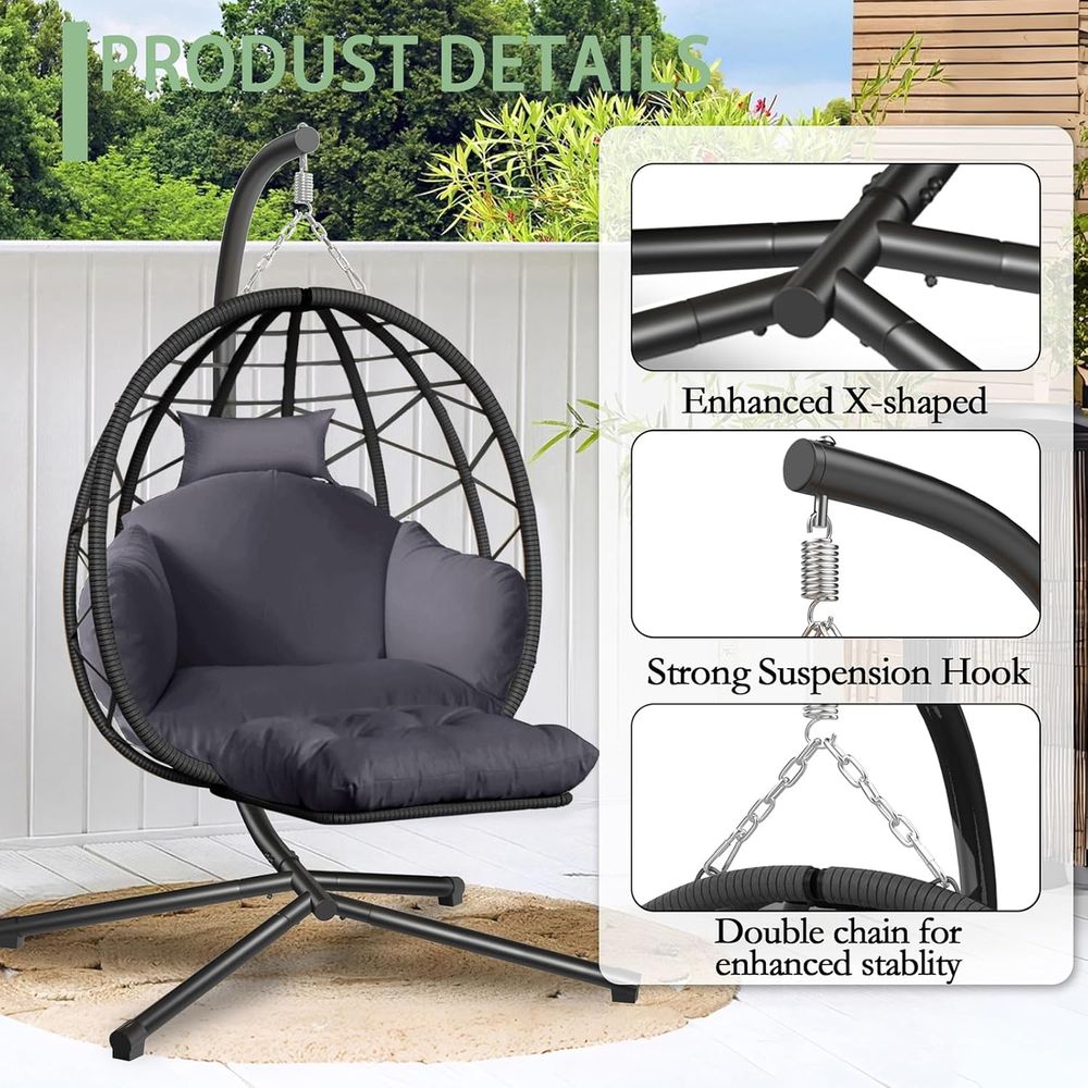 Indoor/Outdoor Hanging Egg Cha - Kids Outdoor Egg Chair ulasan dan harga