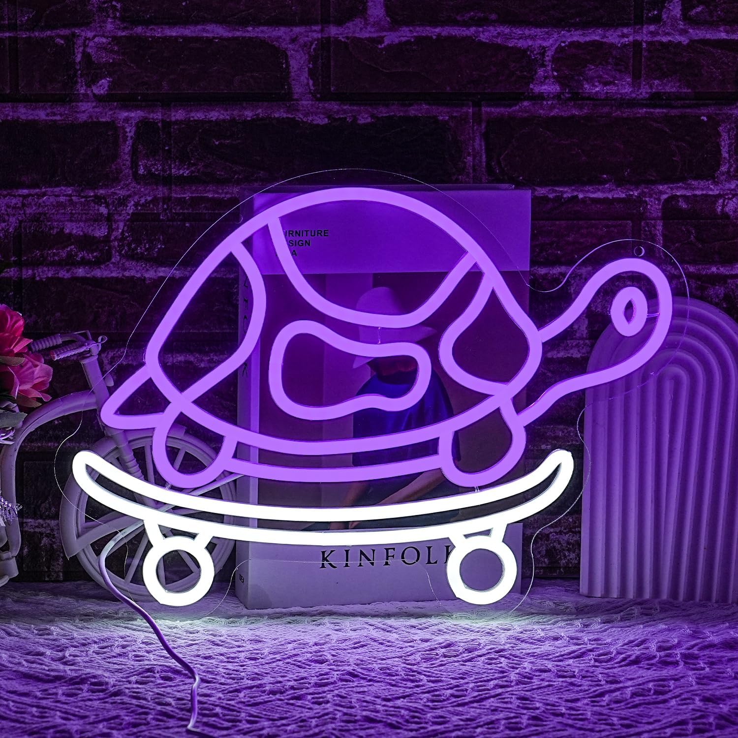 Turtle Neon Sign USB Powered L - Kids Outdoor Zoo ulasan dan harga