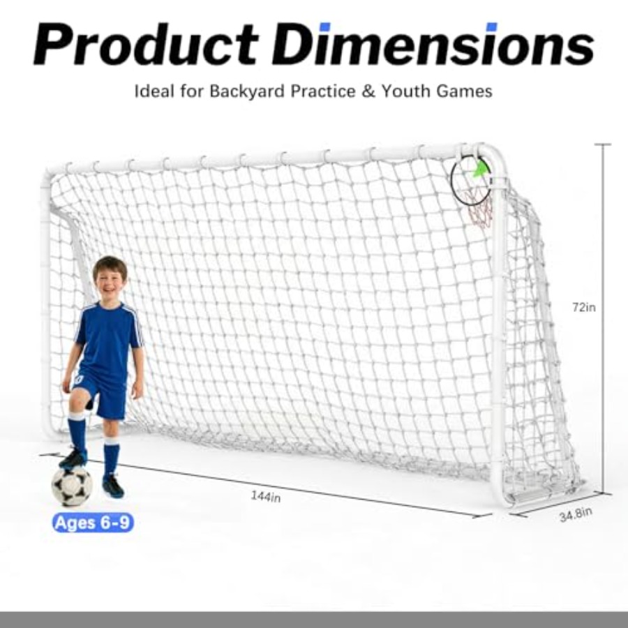 12x6 FT Rust-Proof Reinforced  - Kids Outdoor Net ulasan dan harga