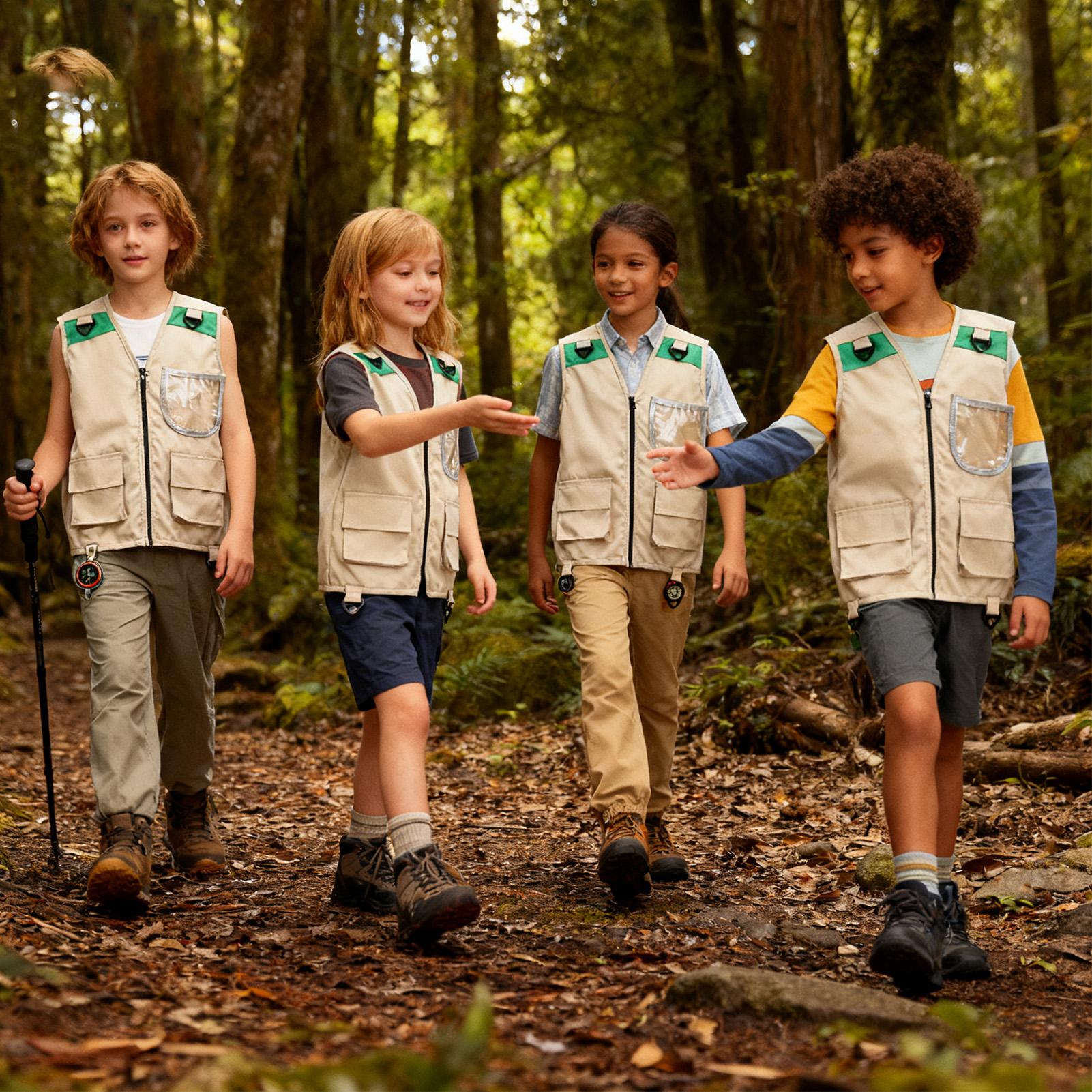 Fishing Vest Kids Sleeveless C - Kids Outdoor Zoo ulasan dan harga