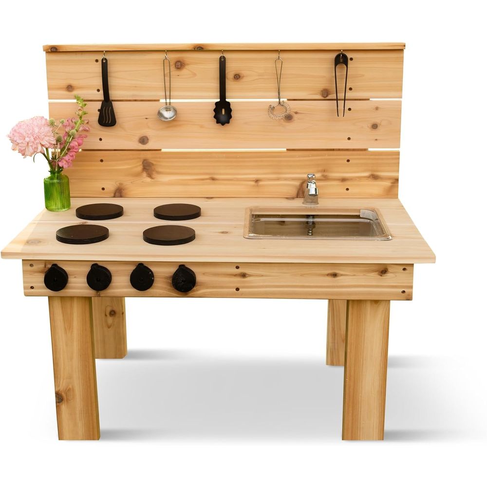 Noble Toys Mini Mud Kitchen wi - Kids Outdoor Mud Table ulasan dan harga