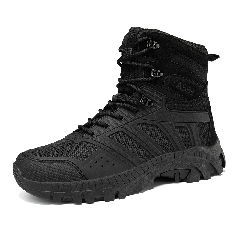 Men Tactical Boots Lace Up Des - Kids Outdoor Climbing Structure ulasan dan harga