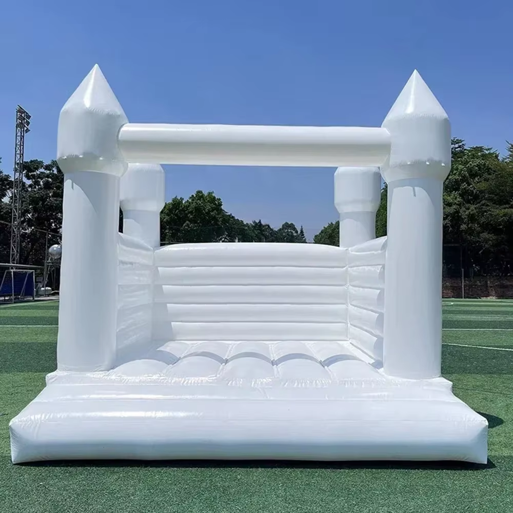 White Inflatable Bounce House  - Kids Outdoor Bounce House ulasan dan harga