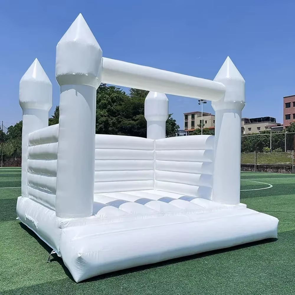 White Inflatable Bounce House  - Kids Outdoor Bounce House ulasan dan harga