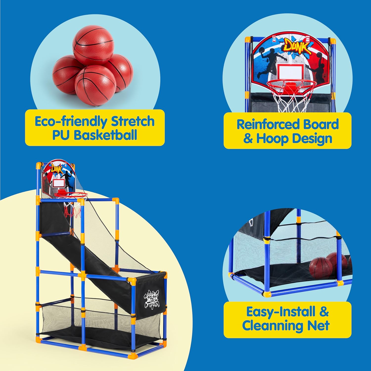 Arcade Basketball Game Set wit - Outdoor Games For Kids ulasan dan harga