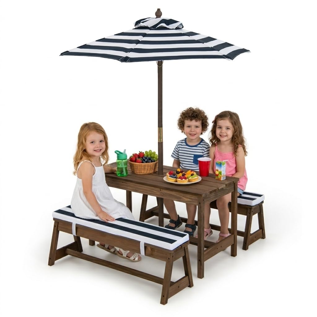 Height Adjustable Wooden Kids  - Kids Outdoor Wooden Table ulasan dan harga
