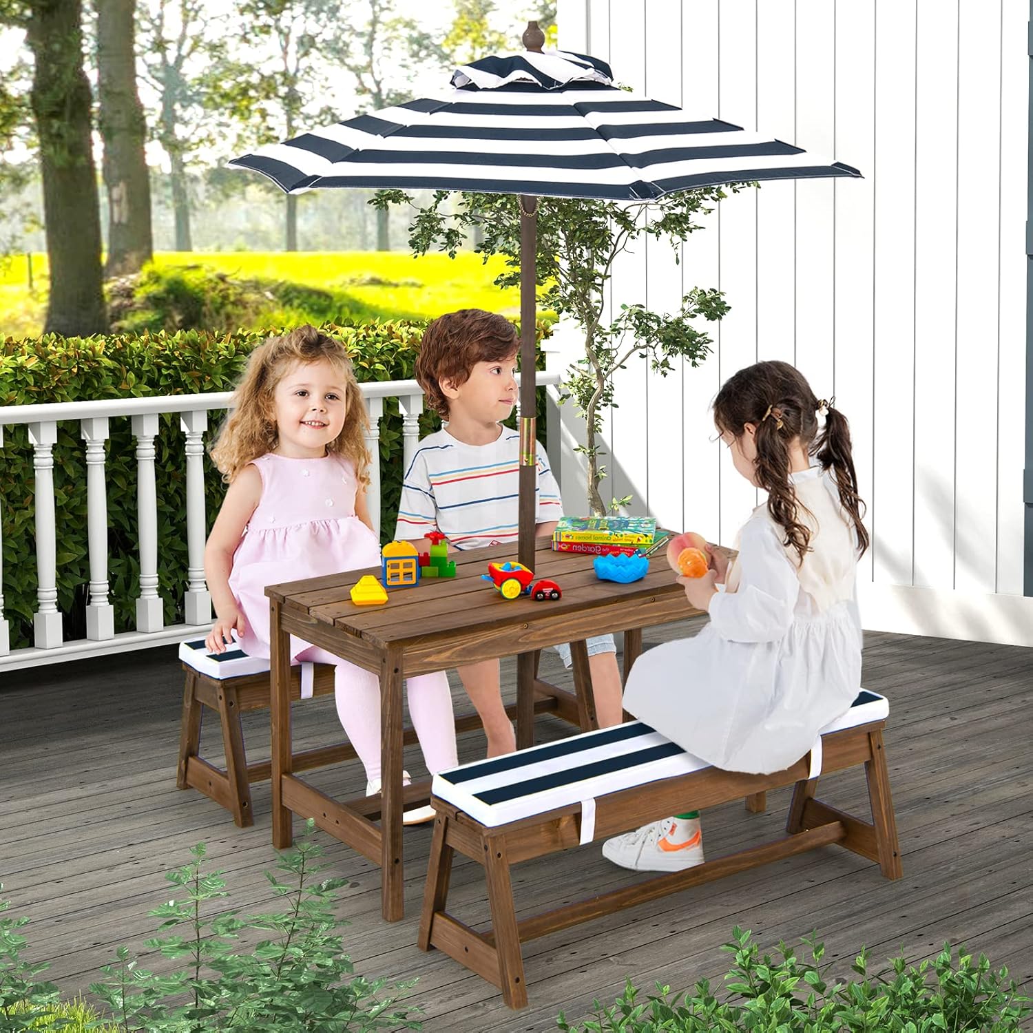 Height Adjustable Wooden Kids  - Kids Outdoor Wooden Table ulasan dan harga