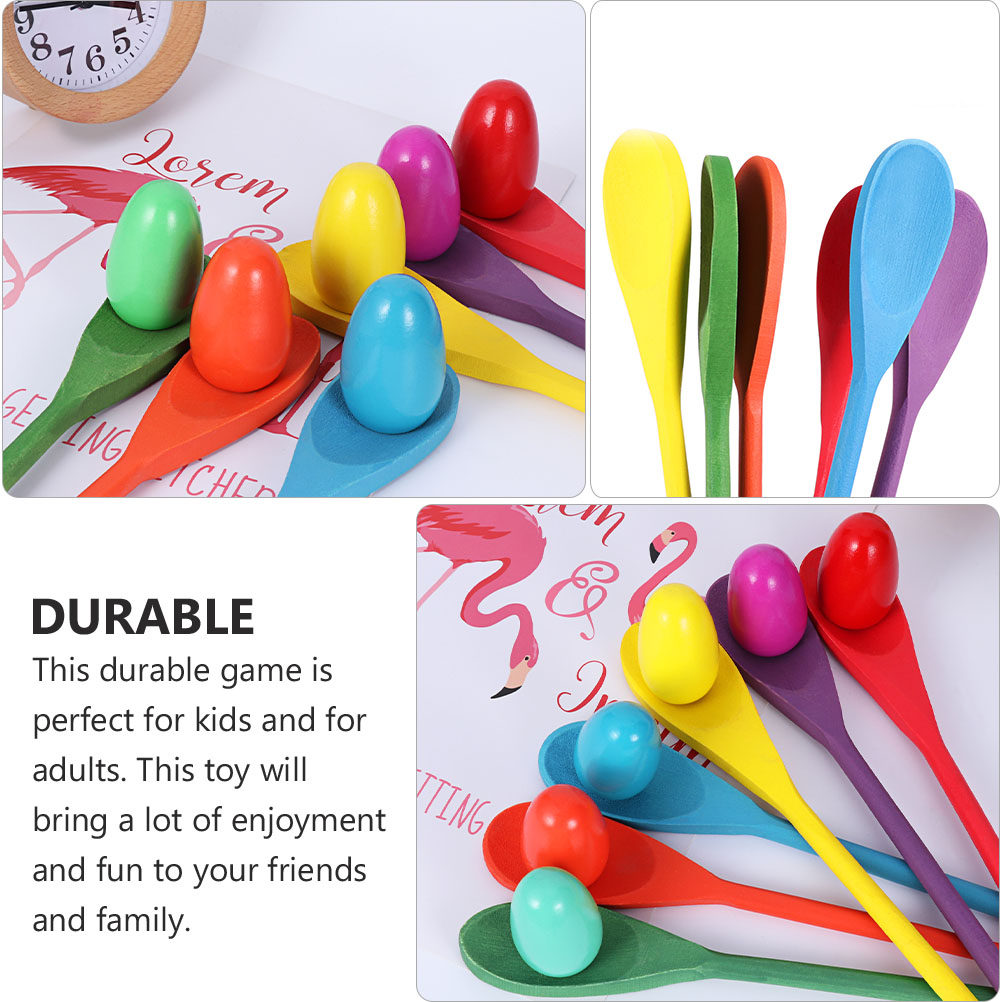 4Set Balance Game Egg Spoon Ra - Outdoor Games For Kids ulasan dan harga