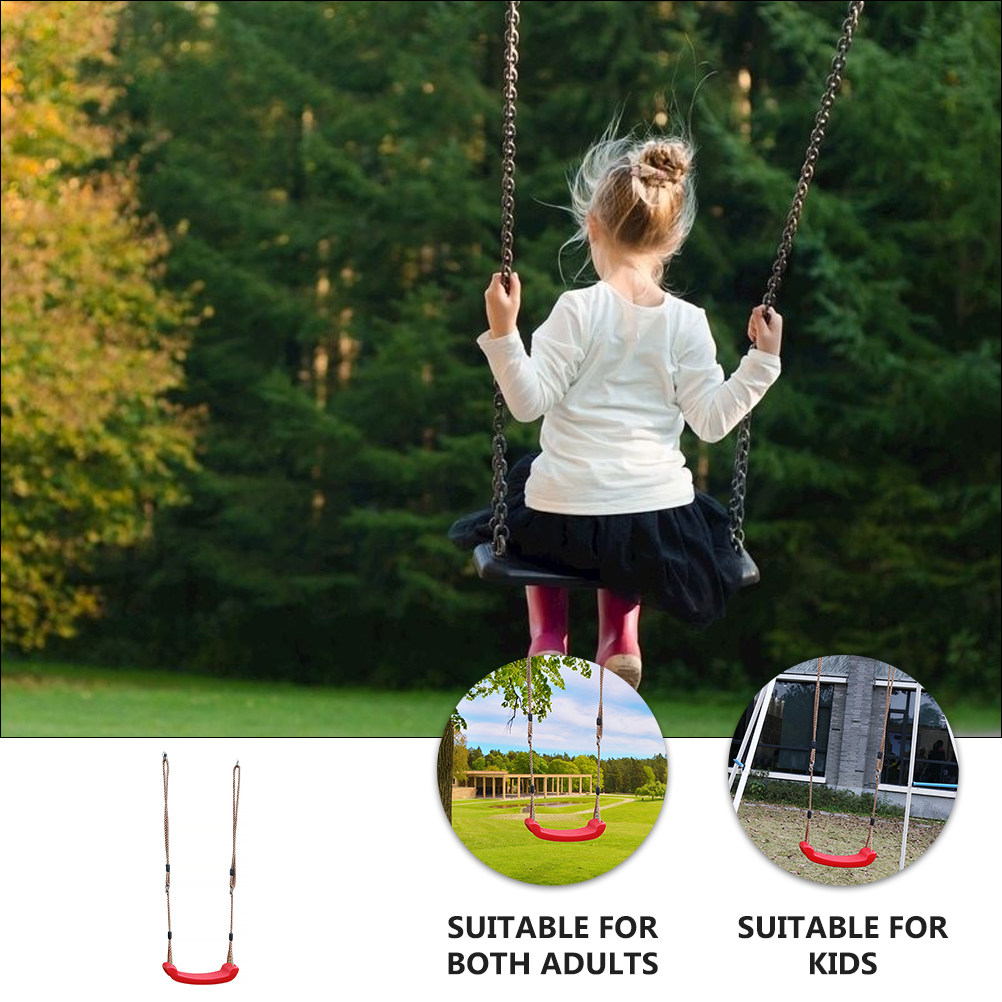 1Set Heavy Duty Plastic Swing  - Kids Outdoor Hanging Chair ulasan dan harga