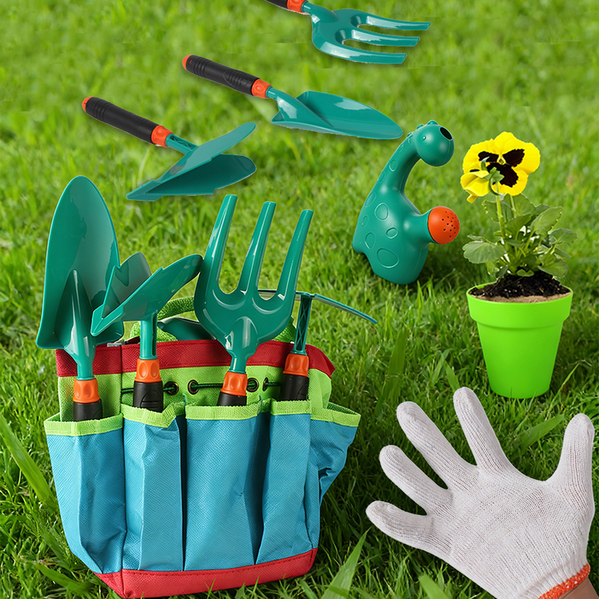 Gardening Tool Set Toys for ki - Kids Outdoor Play Area ulasan dan harga