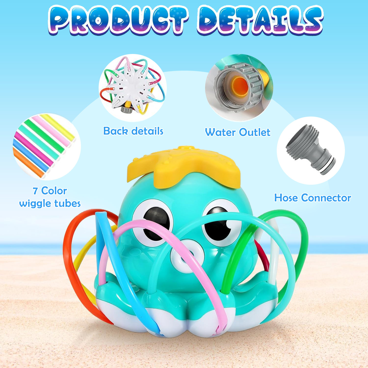 Octopus Sprinkler Water Spray  - Kids Outdoor Play Area ulasan dan harga